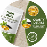 Jqewlg Oil of Oregano Softgels bottle with cap open