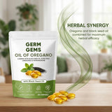 Jqewlg Oil of Oregano Softgels displayed with other herbal supplements