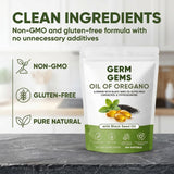 Jqewlg Oil of Oregano Softgels side view showing label