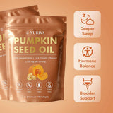 JRR Pumpkin Seed Oil & Saw Palmetto Softgels side view