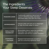 JSHealth Advanced Sleep Plus Powder ingredients list on packaging