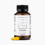 JSHealth Calm + Destress vegan supplement side view