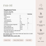 JSHealth Fish Oil Capsules 900mg Omega-3 capsules on a wooden table