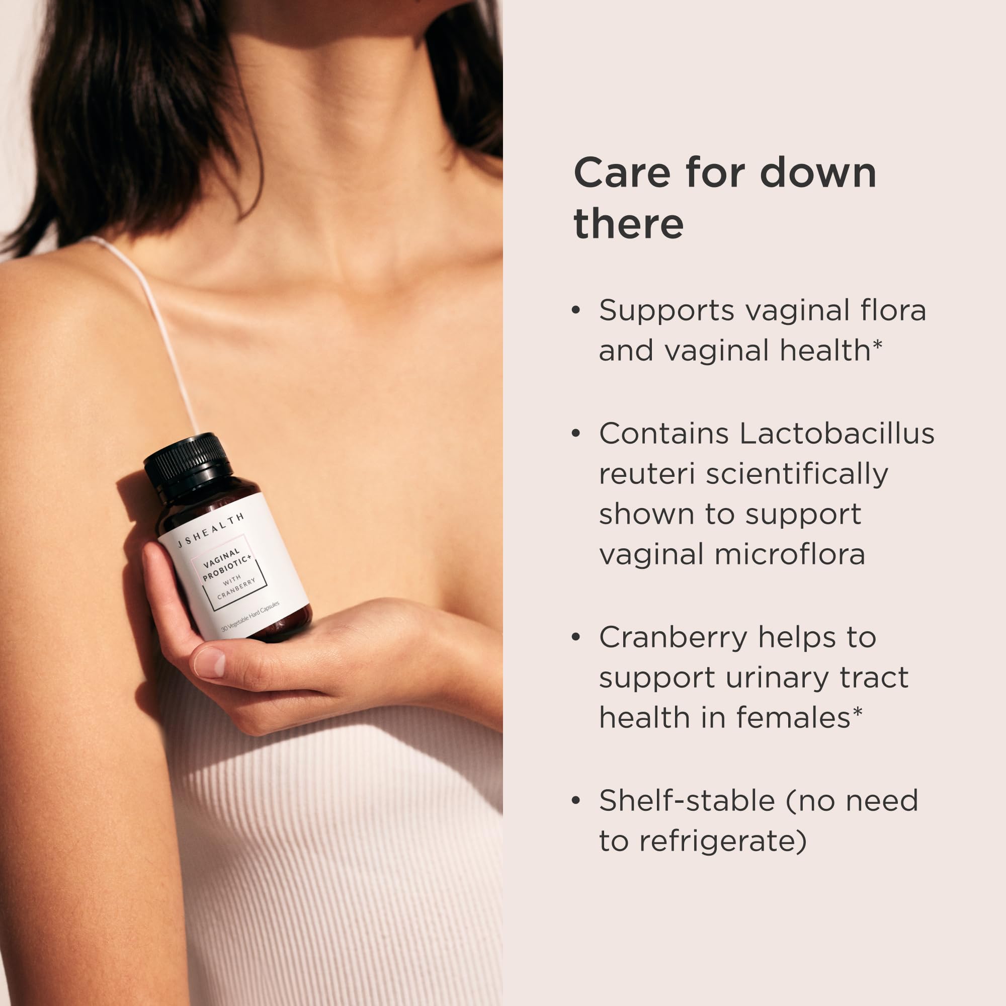 JSHealth Probiotic Capsules bottle with label