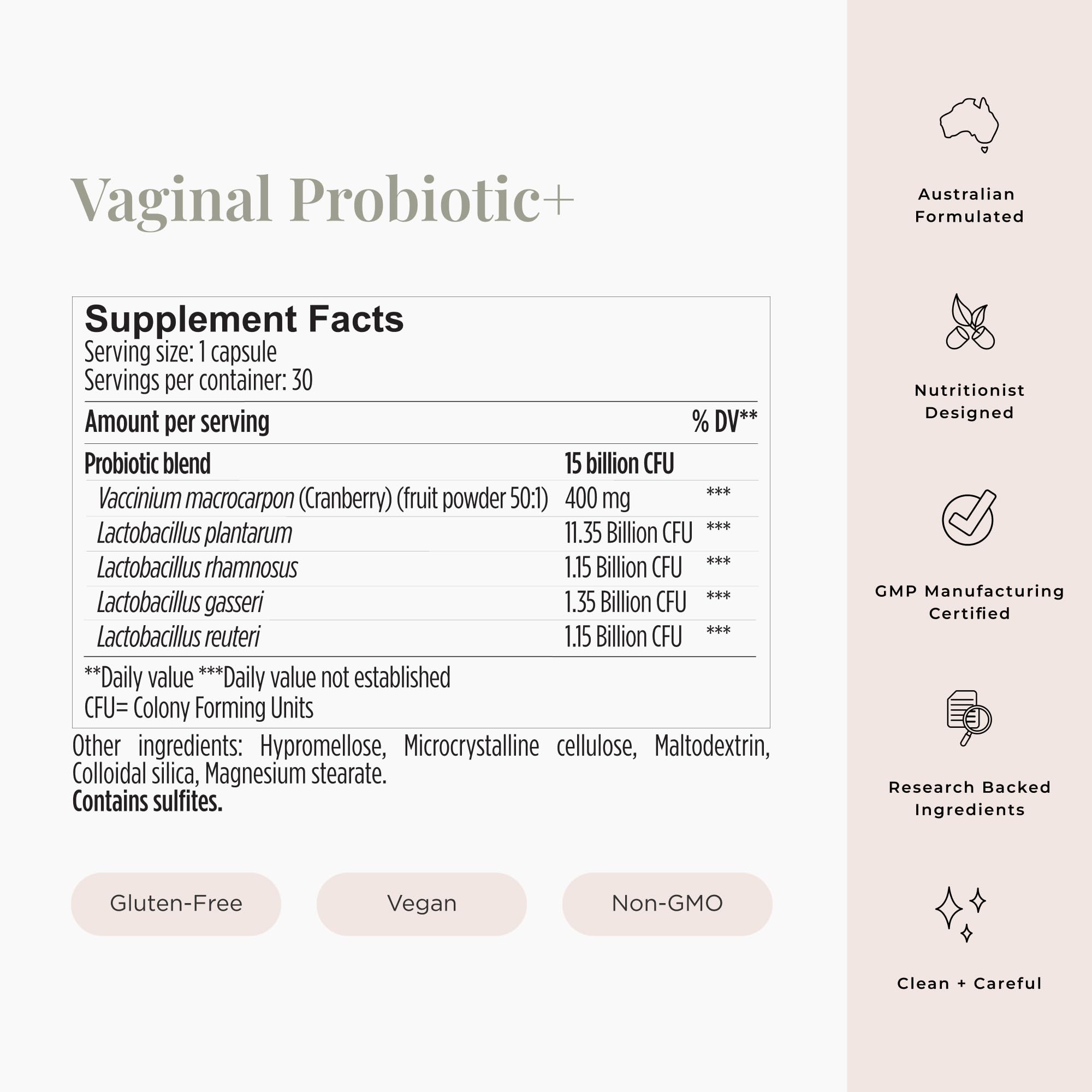 JSHealth Probiotic Capsules on a wooden table
