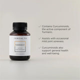 JSHealth Turmeric+ Formula 500mg capsules side view