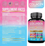 JTEVEweu 14-in-1 Collagen Capsules side view showing label