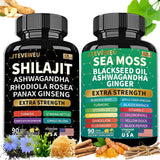 JTEVEweu Sea Moss Capsules front view with packaging