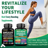 JTEVEweu Sea Moss Capsules side view showing ingredients list