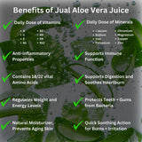 JUAL Organic Aloe Vera Juice 540g packaging