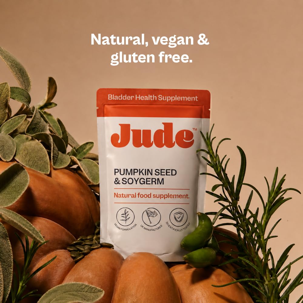 Jude Bladder Control Tablets in a hand