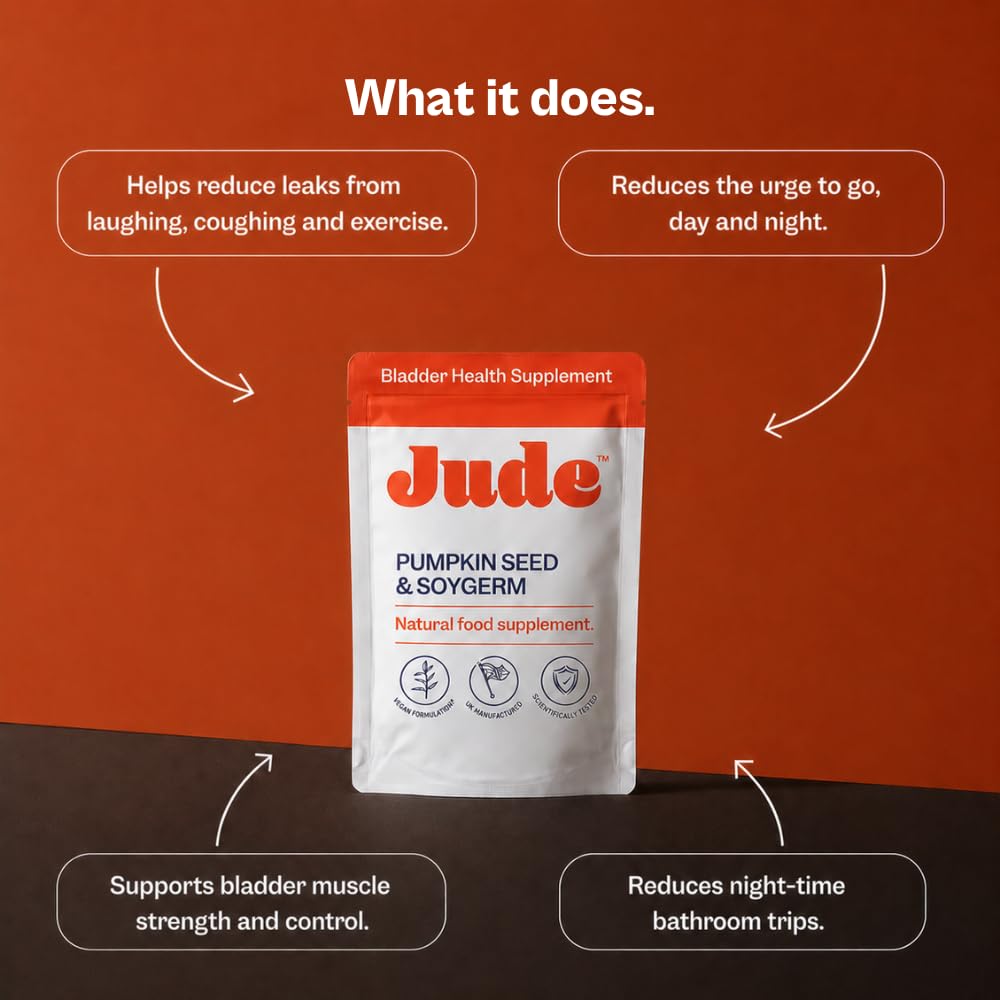 Jude Bladder Control Tablets packaging close-up