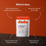 Jude Bladder Control Tablets packaging close-up