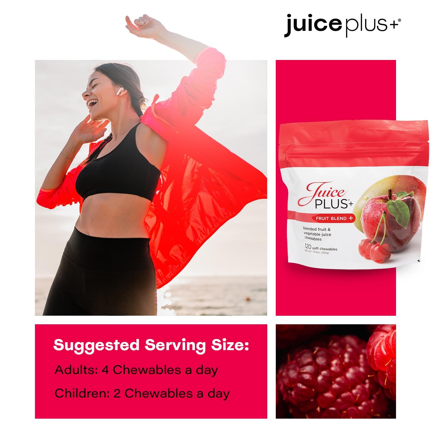 Juice Plus+ Vegan Gummy Soft Chews close-up of texture