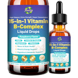 JUIWEFKK 15-in-1 Vitamin B Complex Liquid Drops front view