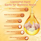 JUIWEFKK Aged Garlic Extract Liquid Drops 500mg dosage dropper