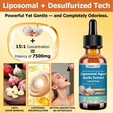 JUIWEFKK Aged Garlic Extract Liquid Drops 500mg packaging