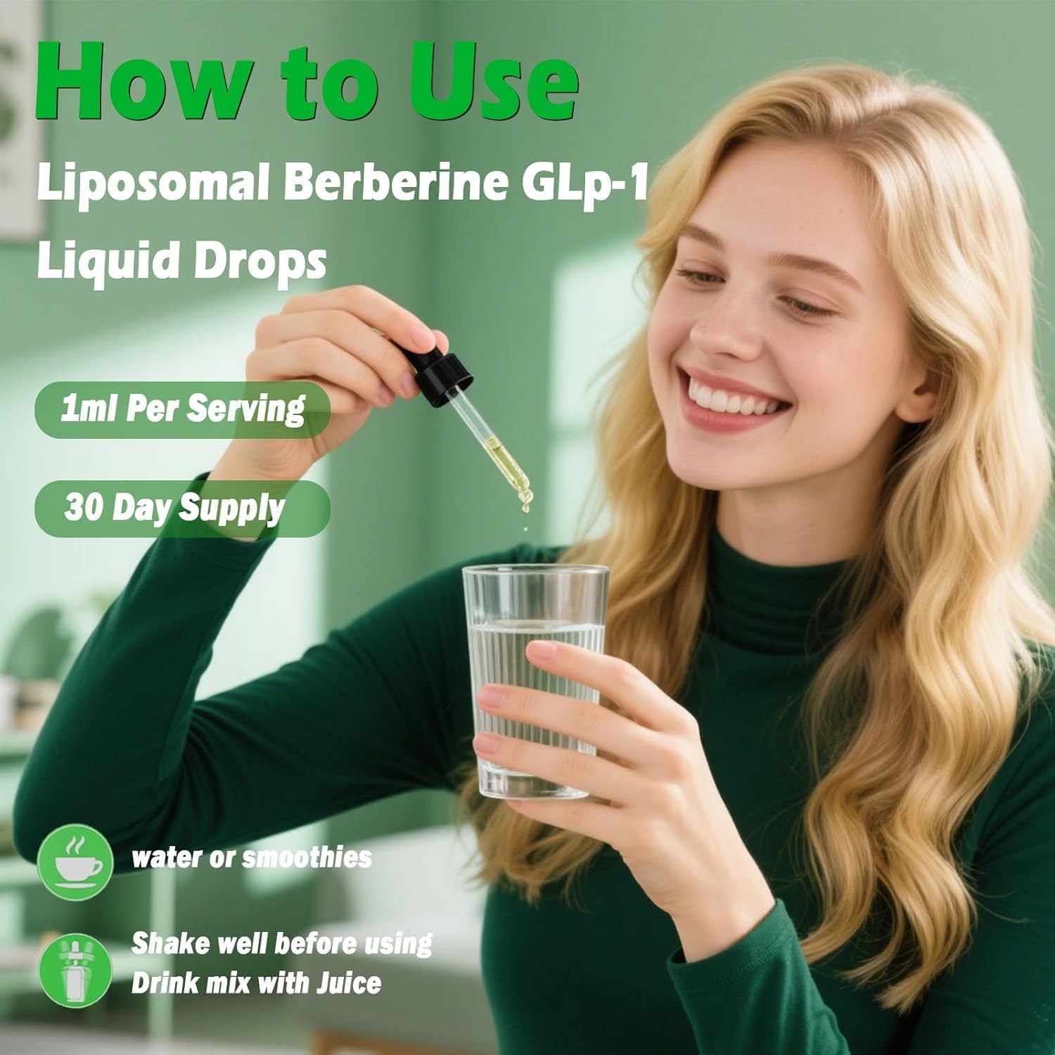 JUIWEFKK Liposomal Berberine & Moringa Drops ingredients list