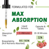 JUIWEFKK Liposomal Berberine & Moringa Drops on a kitchen counter
