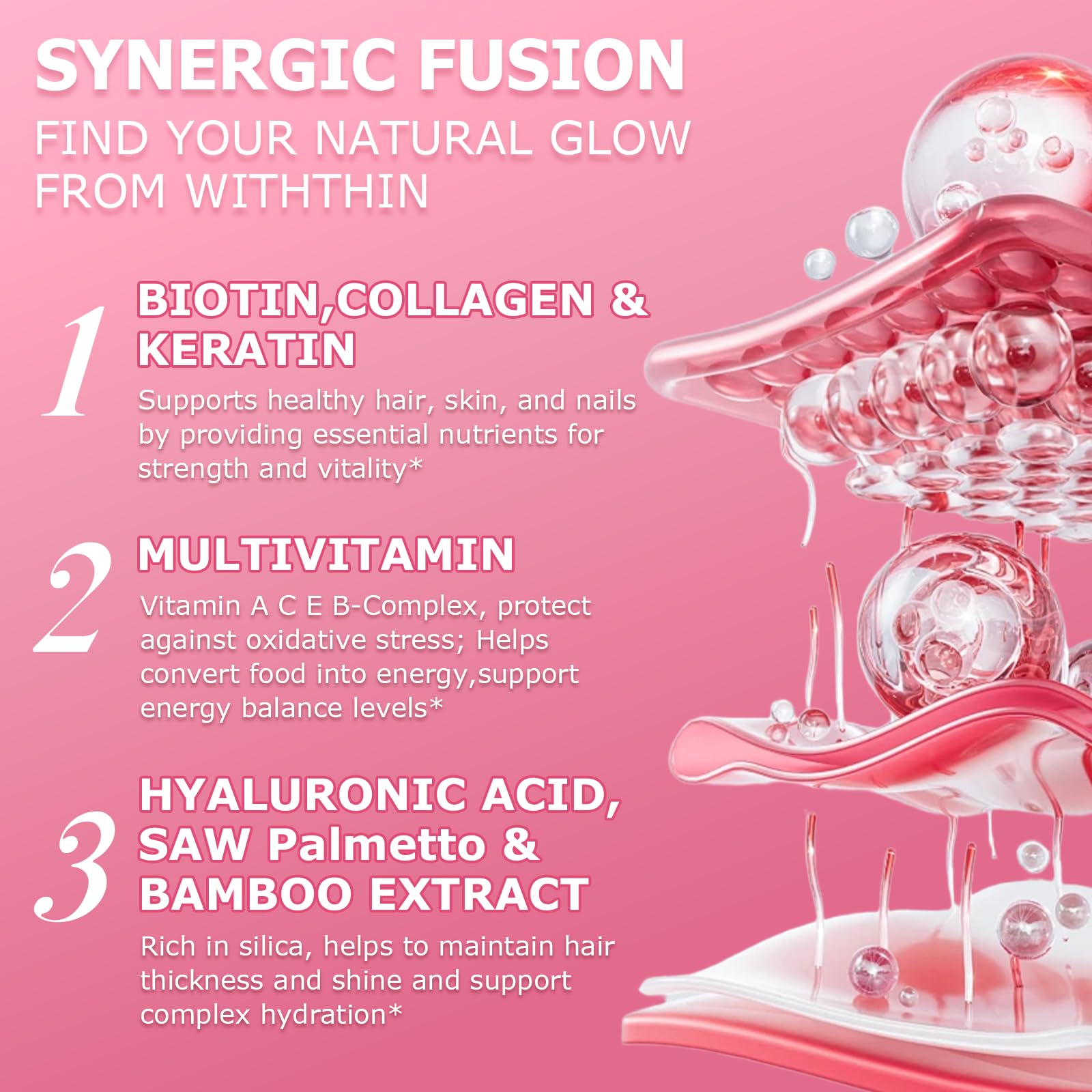 JUIWEFKK Liquid Biotin Drops on a wooden table
