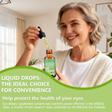JUIWEFKK Lutein Zeaxanthin Eye Drops with fresh marigold flowers