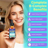 JUIWEFKK Vitamin B Complex Liquid Drops bottle with dropper