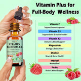 JUIWEFKK Vitamin B Complex Liquid Drops dropper close-up