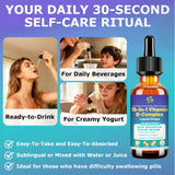 JUIWEFKK Vitamin B Complex Liquid Drops in a lifestyle setting