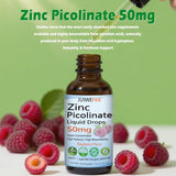 JUIWEFKK Zinc Picolinate Liquid Drops 50mg back view