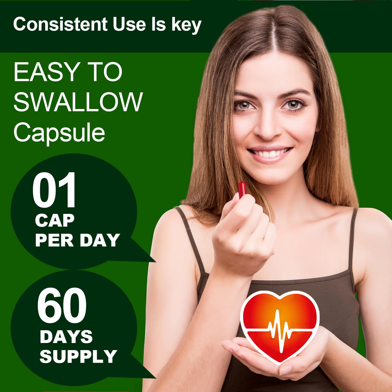JulyDeer CoQ10 Capsules 200mg with Vitamin E capsule close-up