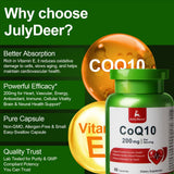 JulyDeer CoQ10 Capsules 200mg with Vitamin E lifestyle scene