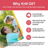 JulyDeer Krill Oil Omega-3 Softgels 1000mg bottle side view