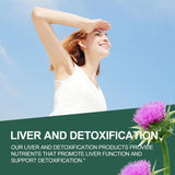 JulyDeer Milk Thistle Complex 630mg capsules on a table