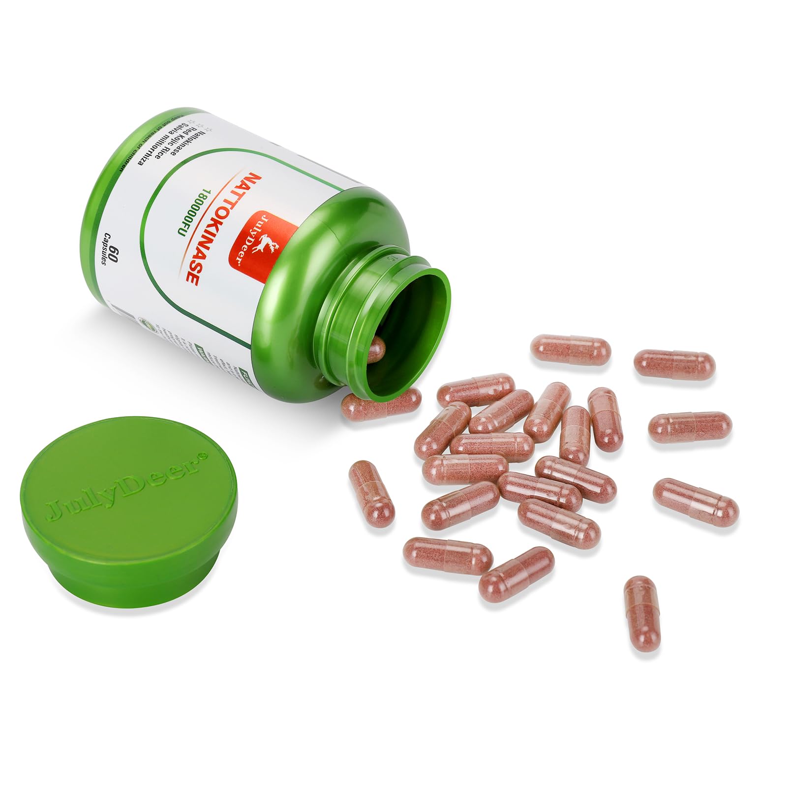 JulyDeer Multi-Enzyme Supplement capsule in hand