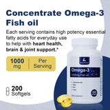 JulyDeer Omega 3 Fish Oil softgel bottle with softgels on a table