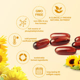 JulyDeer Sunflower Lecithin Softgel Capsules 2400mg bottle with label