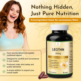 JulyDeer Sunflower Lecithin Softgel Capsules 2400mg side view