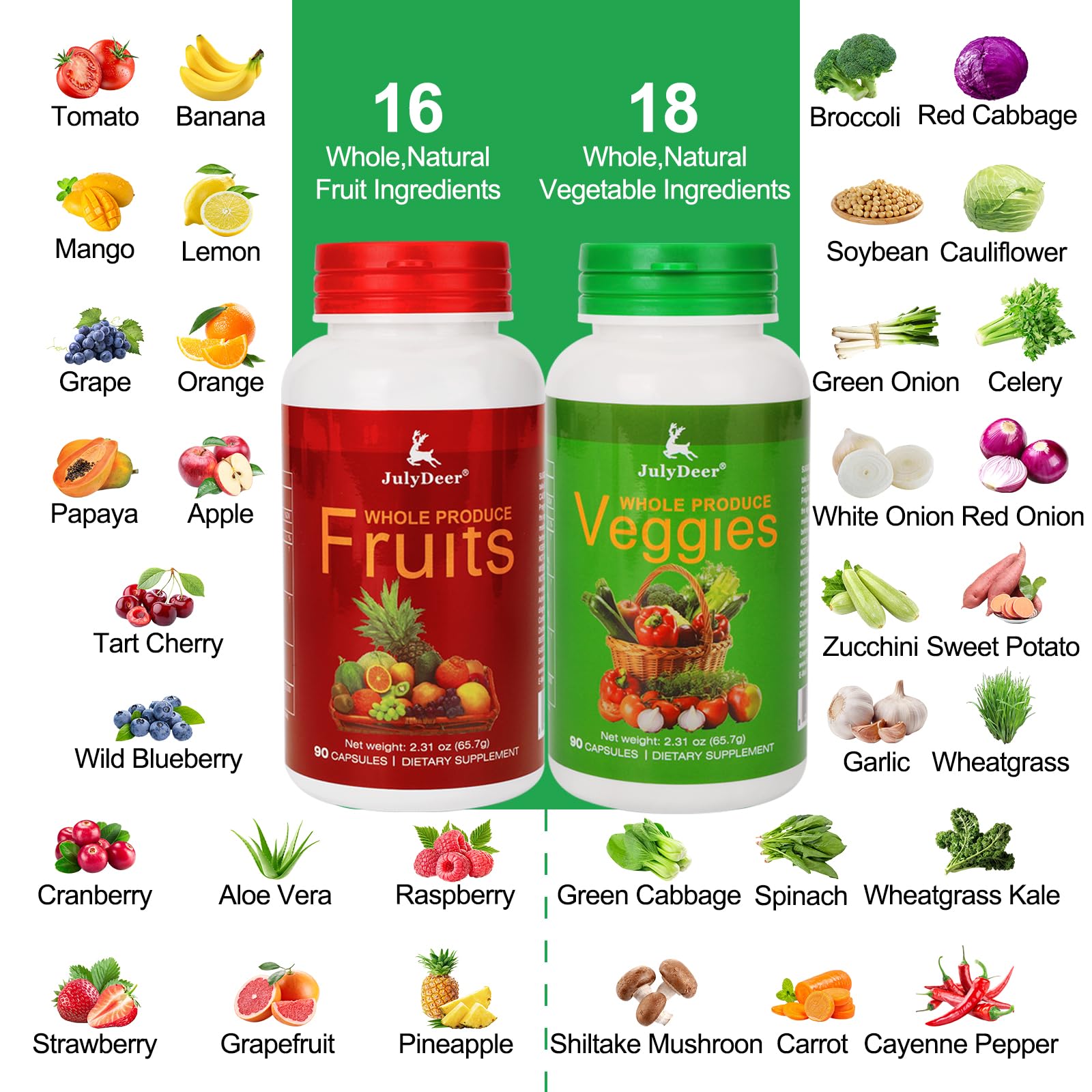 JulyDeer supplement bottle side view