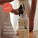 Juna Chlorophyll Drops bottle side view