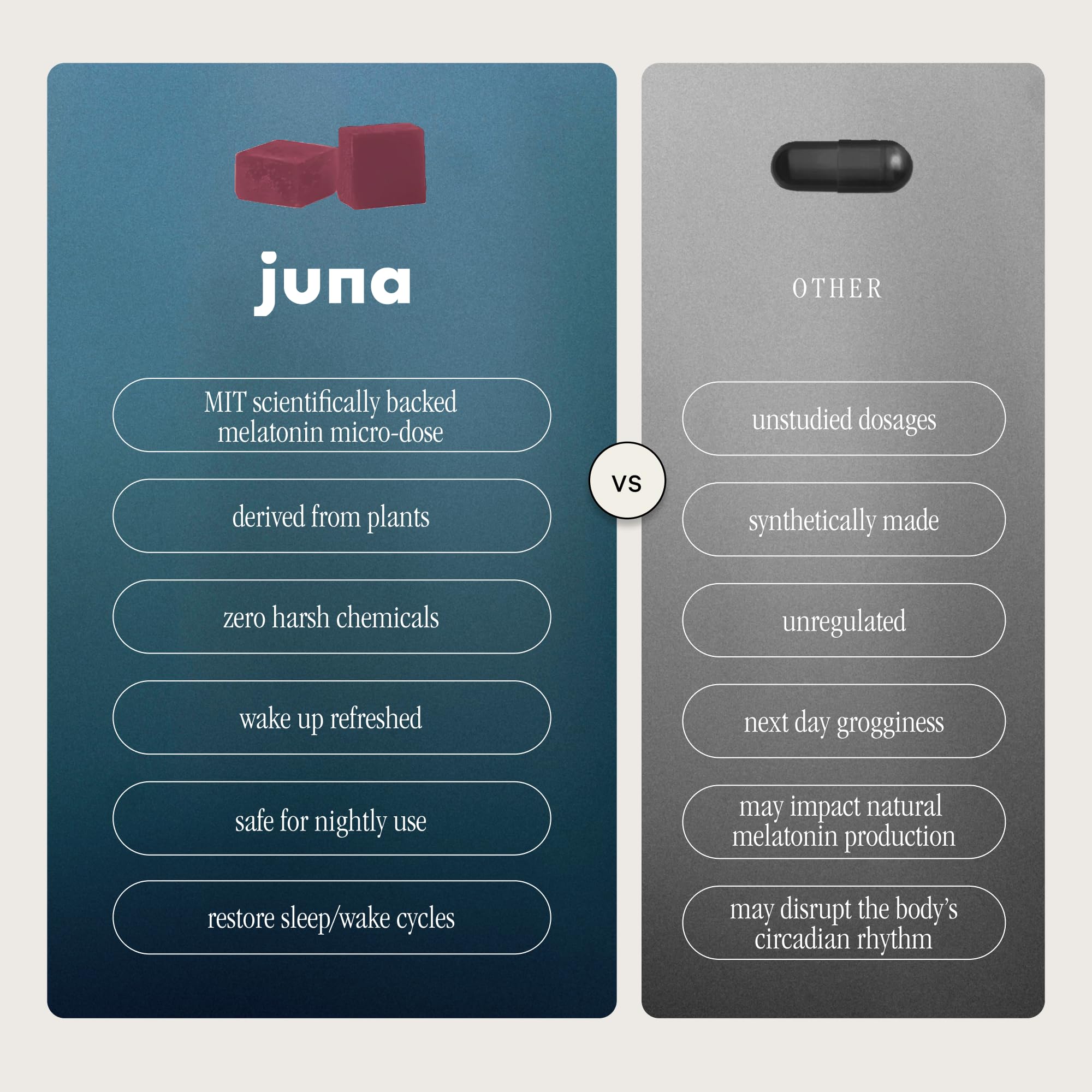 Juna Nightcap Sleep Supplement 105g lifestyle scene