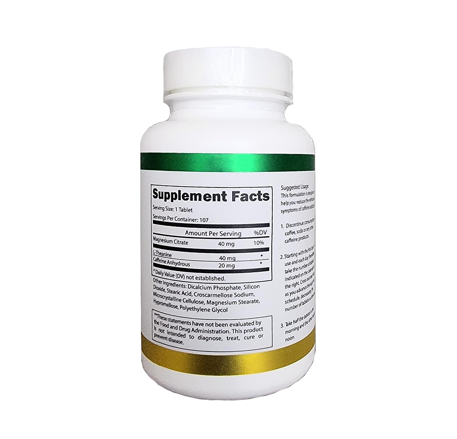 June 28 Labs Caffeine Cleanse ingredients list