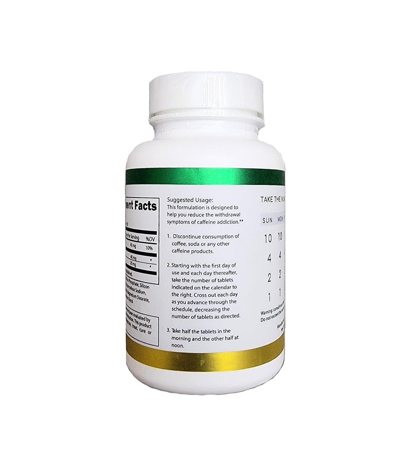 June 28 Labs Caffeine Cleanse side view of packaging