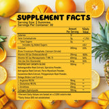 Juneno Height Growth Multivitamin Gummies close-up of gummies