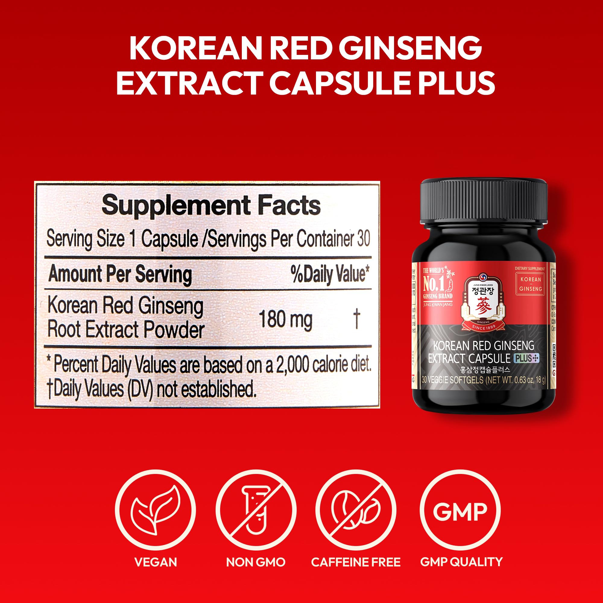 JUNG KWAN JANG Korean Red Ginseng Capsules 1000mg lifestyle scene