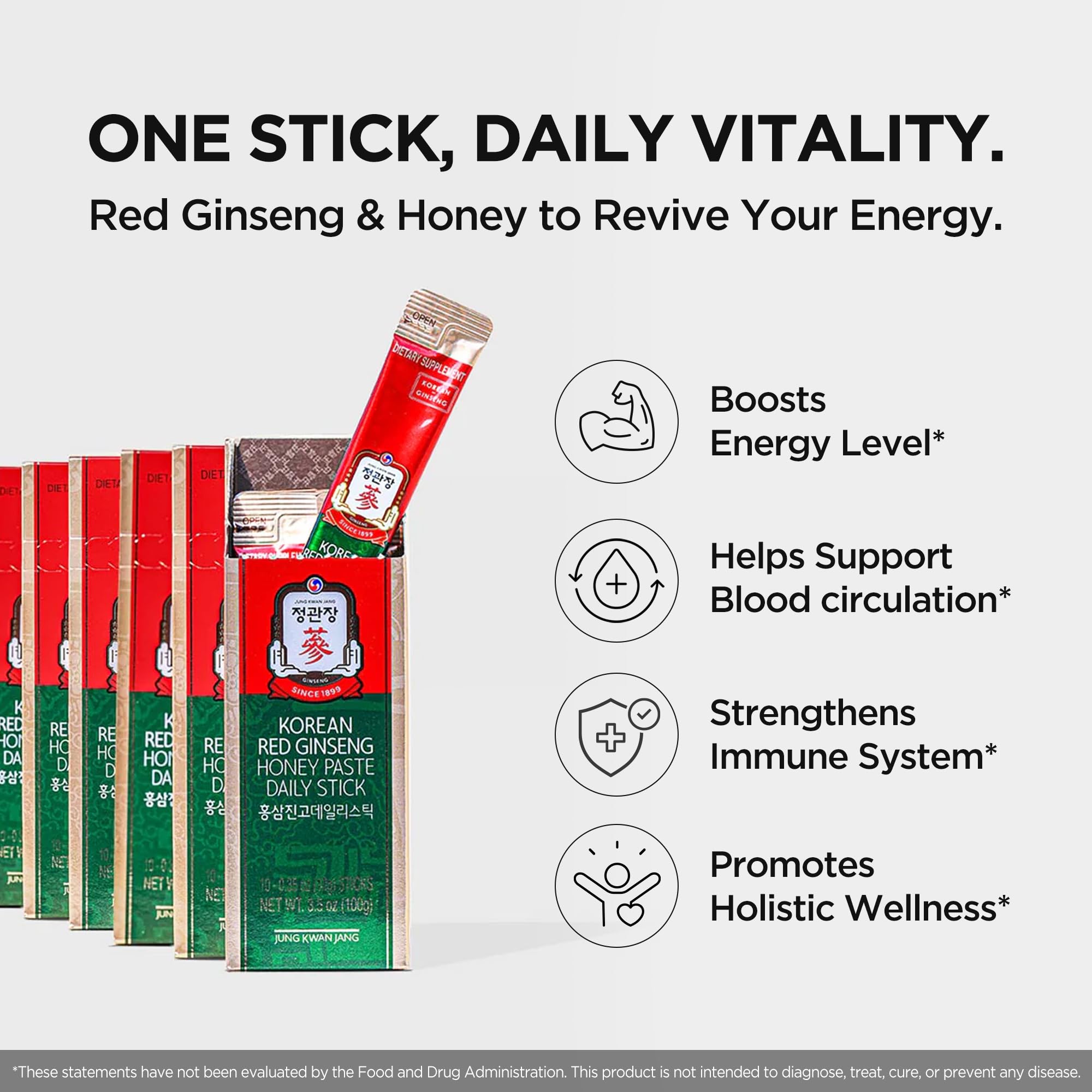 JUNG KWAN JANG Korean Red Ginseng Drink ingredients close-up