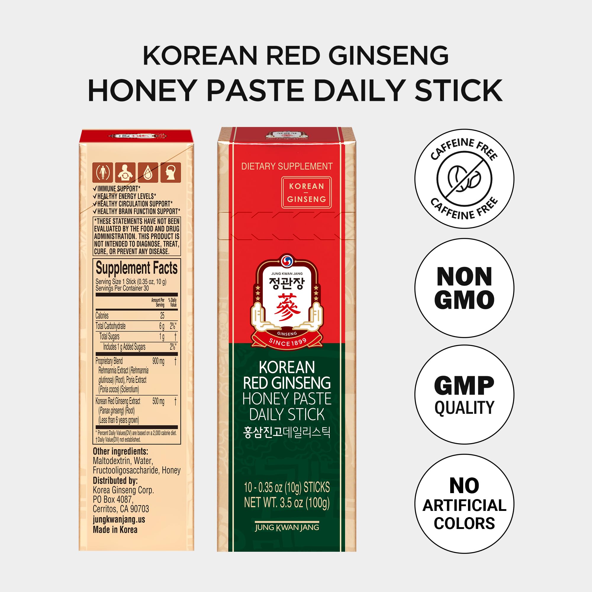 JUNG KWAN JANG Korean Red Ginseng Drink nutritional information