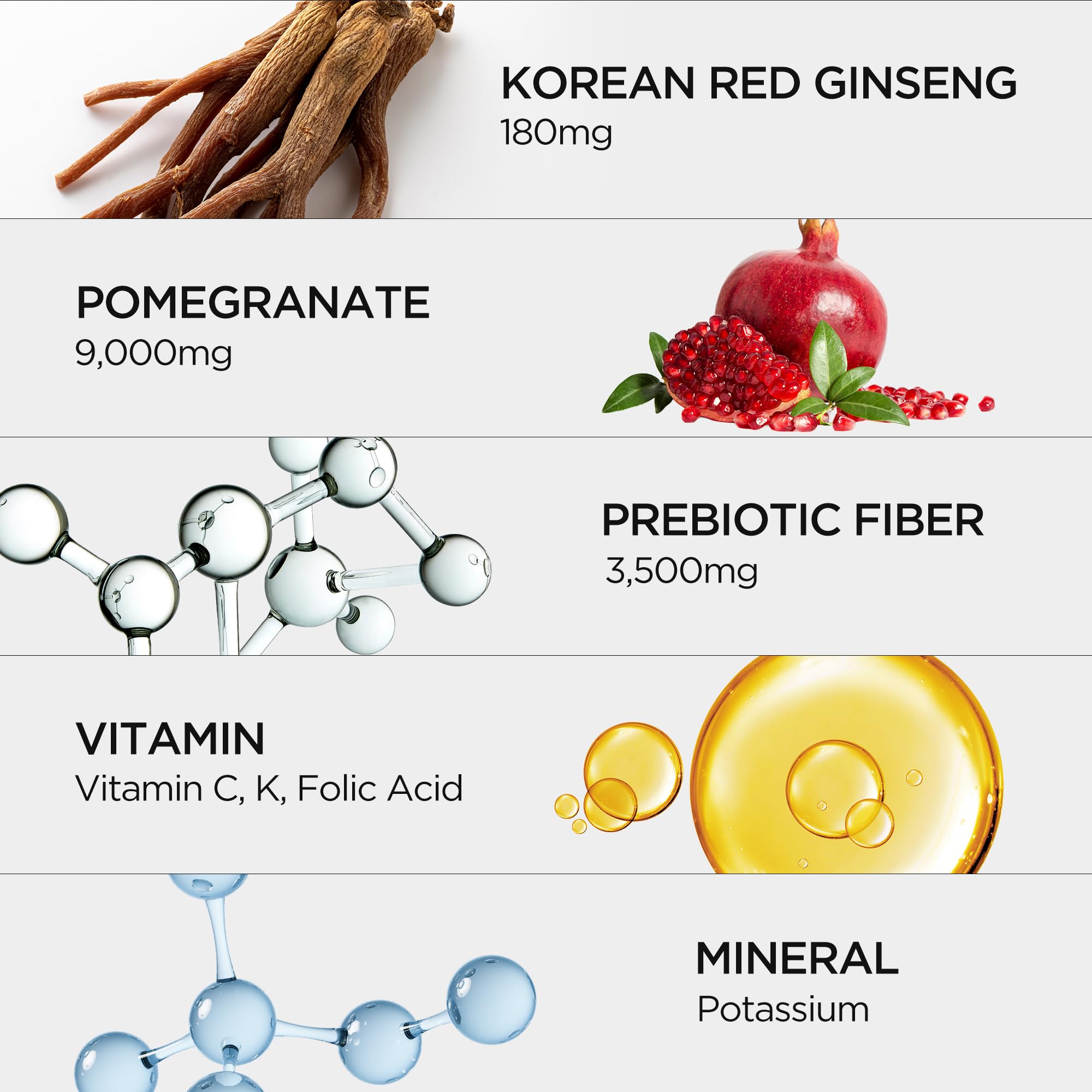 JUNG KWAN JANG Korean Red Ginseng Energy Drink nutritional information