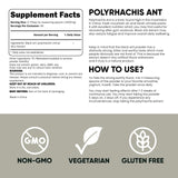 Jungle Powders Black Ant Powder with ginseng roots background