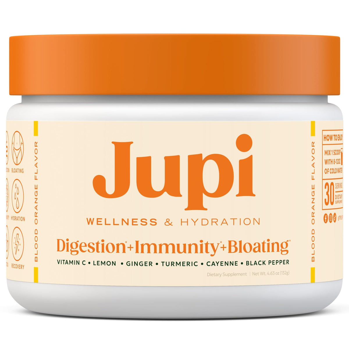 Jupi Turmeric Shots 240g front view with packaging