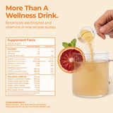 Jupi Turmeric Shots 240g scoop with citrus drink